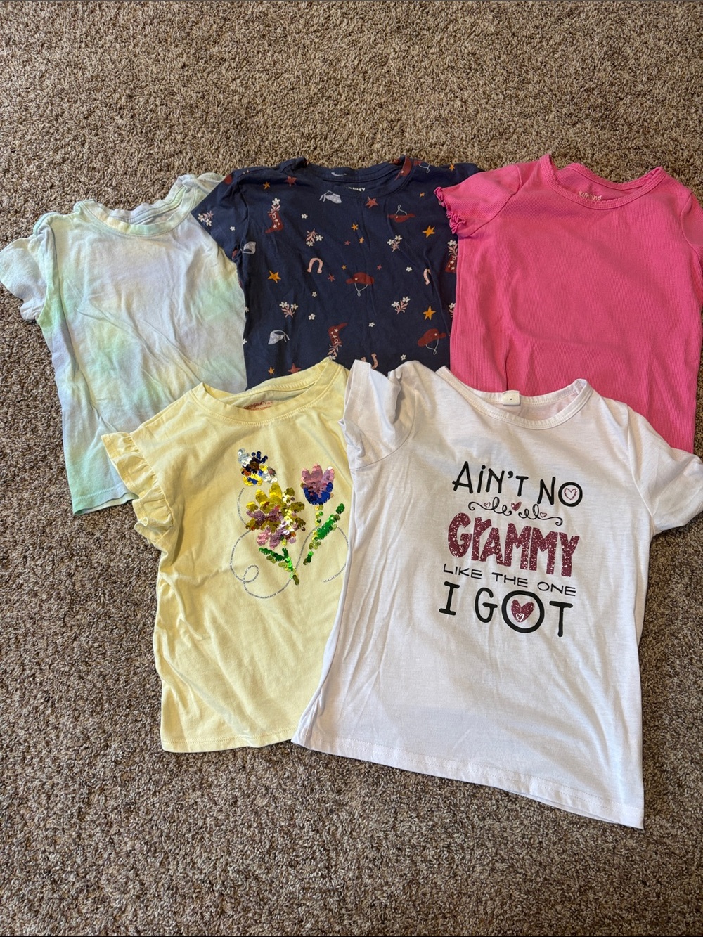 Gildan Kids Short-Sleeve Tees in White, Pink, Yellow, Navy & Pastel Tie-Dye